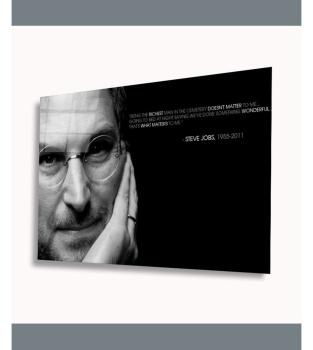 Steve Jobs Art Design rectangular special Glass Picture!